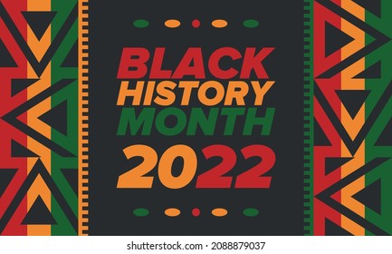 Black History Month. African American History. Celebrated annual. In February in United States and Canada. In October in Great Britain. Poster, card, banner, background. Vector illustration