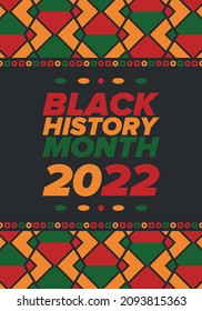 Black History Month. African American History. Celebrated annual. In February in United States and Canada. In October in Great Britain. Poster, card, banner, background. Vector illustration