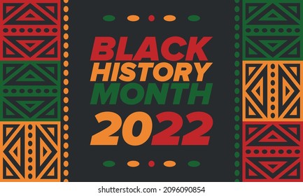 Black History Month. African American History. Celebrated annual. In February in United States and Canada. In October in Great Britain. Poster, card, banner, background. Vector illustration