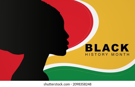 Black History Month. African American History. Celebrated annual. In February in United States and Canada. In October in Great Britain. Poster, card, banner, background. Vector illustration