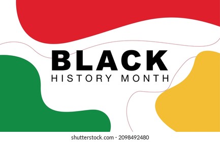 Black History Month. African American History. Celebrated annual. In February in United States and Canada. In October in Great Britain. Poster, card, banner, background. Vector illustration