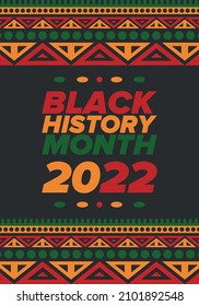 Black History Month. African American History. Celebrated annual. In February in United States and Canada. In October in Great Britain. Poster, card, banner, background. Vector illustration