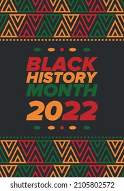 Black History Month. African American History. Celebrated annual. In February in United States and Canada. In October in Great Britain. Poster, card, banner, background. Vector illustration