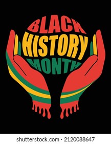 Black History Month. African American History. Celebrated annual. In February in United States and Canada. In October in Great Britain. Poster, card, banner, background. Vector illustration