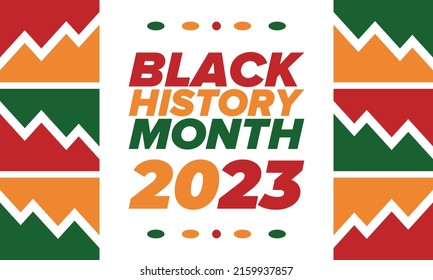 Black History Month. African American History. Celebrated annual. In February in United States and Canada. In October in Great Britain. Poster, card, banner, background. Vector illustration
