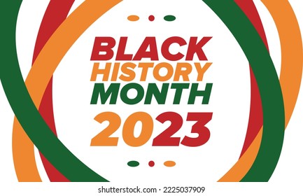 Black History Month. African American History. Celebrated annual. In February in United States and Canada. In October in Great Britain. Poster, card, banner, background. Vector illustration