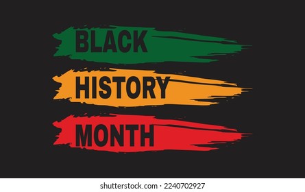 Black History Month. African American History. Celebrated annual. Poster, card, banner, background. Vector illustration