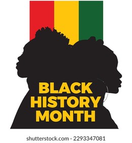 Black History Month. African American History. Poster, card, banner, background. Vector illustration