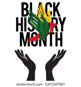 Black History Month. African American History. Poster, card, banner, background. Vector illustration