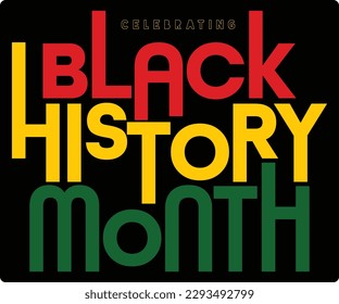 Black History Month. African American History. Poster, card, banner, background. Vector illustration.