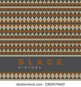 Black History Month. African American History. Celebrated annual. In February in United States and Canada. In October in Great Britain. Poster, card, banner, background. Vector illustration