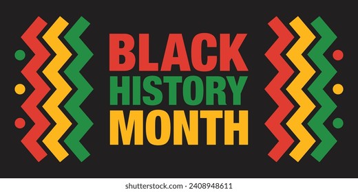 Black history month African American history celebration vector illustration design graphic Black history month