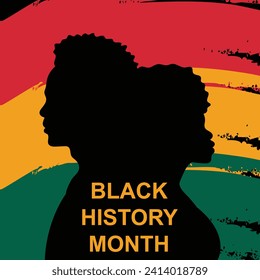 Black History Month. African American History. Poster, card, banner, background. Vector illustration