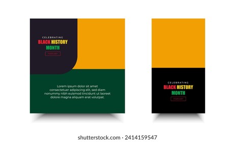 Black History Month. African American history, design for background, banner, poster