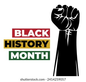 Black history month African American history celebration, African American History. Celebrated annual. Vector Illustration.