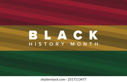 Black History Month. African American History. Celebrated annual. In February in United States and Canada. In October in Great Britain. Poster, card, banner, background. Vector illustration