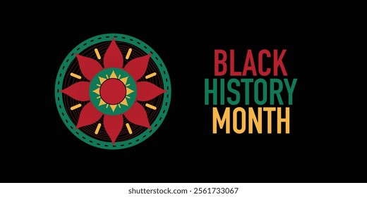 Black History Month. African American History. Celebrated annual. In February in United States and Canada. In October in Great Britain. Poster, card, banner, background. Vector illustration