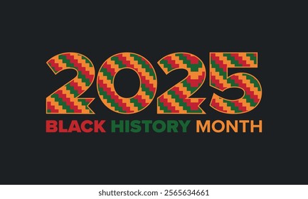 Black History Month. African American History. Celebrated annual. In February in United States and Canada. In October in Great Britain. Poster, card, banner, background. Vector illustration