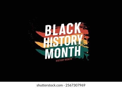 Black History Month. African American History. Celebrated annual.In October in Great Britain. Poster, card, banner, background. Vector illustration