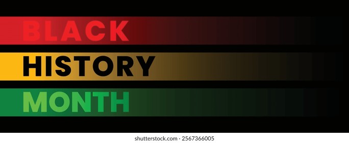 Black history month. African American history celebration. Banner, poster, card template design. Vector illustration