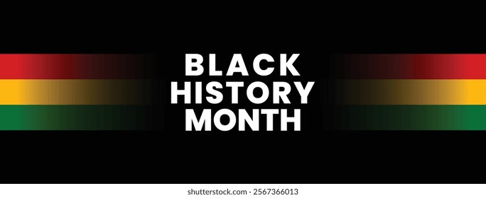 Black history month. African American history celebration. Banner, poster, card template design. Vector illustration