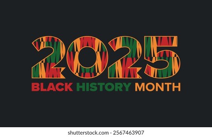 Black History Month. African American History. Celebrated annual. In February in United States and Canada. In October in Great Britain. Poster, card, banner, background. Vector illustration