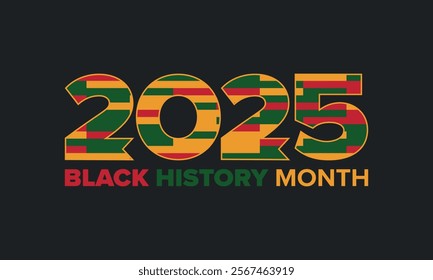 Black History Month. African American History. Celebrated annual. In February in United States and Canada. In October in Great Britain. Poster, card, banner, background. Vector illustration