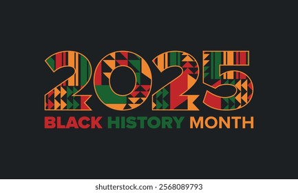 Black History Month. African American History. Celebrated annual. In February in United States and Canada. In October in Great Britain. Poster, card, banner, background. Vector illustration