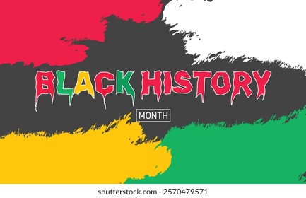 Black History Month. African American History . celebrated in February and October in US, Canada, UK, Africa, Ireland. Pattern classic color background template use to banners, cards, posters, book