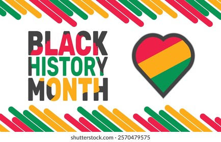 Black History Month. African American History . celebrated in February and October in US, Canada, UK, Africa, Ireland. Pattern classic color background template use to banners, cards, posters, book