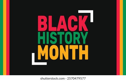 Black History Month. African American History . celebrated in February and October in US, Canada, UK, Africa, Ireland. Pattern classic color background template use to banners, cards, posters, book