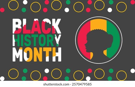 Black History Month. African American History . celebrated in February and October in US, Canada, UK, Africa, Ireland. Pattern classic color background template use to banners, cards, posters, book