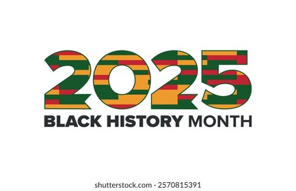 Black History Month. African American History. Celebrated annual. In February in United States and Canada. In October in Great Britain. Poster, card, banner, background. Vector illustration