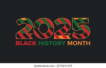 Black History Month. African American History. Celebrated annual. In February in United States and Canada. In October in Great Britain. Poster, card, banner, background. Vector illustration