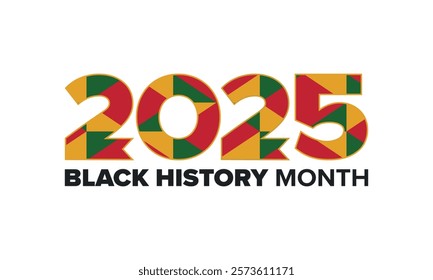 Black History Month. African American History. Celebrated annual. In February in United States and Canada. In October in Great Britain. Poster, card, banner, background. Vector illustration