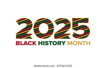 Black History Month. African American History. Celebrated annual. In February in United States and Canada. In October in Great Britain. Poster, card, banner, background. Vector illustration