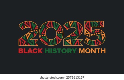 Black History Month. African American History. Celebrated annual. In February in United States and Canada. In October in Great Britain. Poster, card, banner, background. Vector illustration