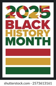 Black History Month. African American History. Celebrated annual. In February in United States and Canada. In October in Great Britain. Poster, card, banner, background. Vector illustration