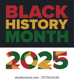 Black History Month. African American History. Celebrated annual. In February in United States and Canada. In October in Great Britain. Poster, card, banner, background. Vector illustration