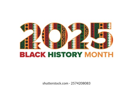 Black History Month. African American History. Celebrated annual. In February in United States and Canada. In October in Great Britain. Poster, card, banner, background. Vector illustration