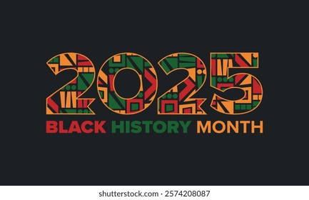 Black History Month. African American History. Celebrated annual. In February in United States and Canada. In October in Great Britain. Poster, card, banner, background. Vector illustration