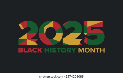 Black History Month. African American History. Celebrated annual. In February in United States and Canada. In October in Great Britain. Poster, card, banner, background. Vector illustration