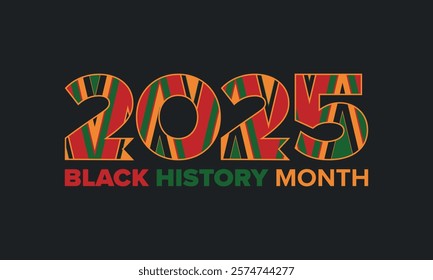 Black History Month. African American History. Celebrated annual. In February in United States and Canada. In October in Great Britain. Poster, card, banner, background. Vector illustration