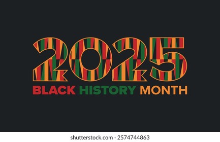 Black History Month. African American History. Celebrated annual. In February in United States and Canada. In October in Great Britain. Poster, card, banner, background. Vector illustration