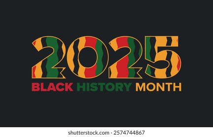 Black History Month. African American History. Celebrated annual. In February in United States and Canada. In October in Great Britain. Poster, card, banner, background. Vector illustration