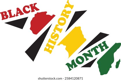 Black history month  African American history celebration vector illustration design