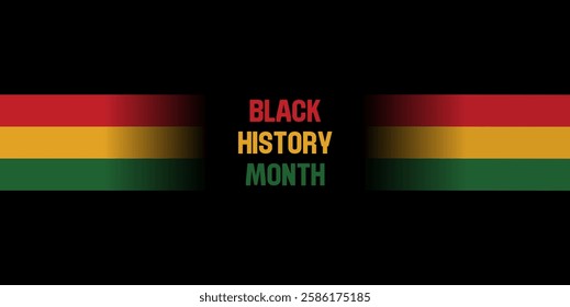 Black history month. African American history celebration. Banner, poster, card template design. Vector illustration