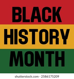 Black history month. African American history celebration. Banner, poster, card template design. Vector illustration