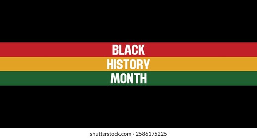 Black history month. African American history celebration. Banner, poster, card template design. Vector illustration