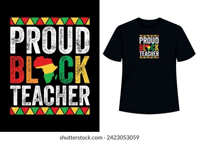 Black history month apparel women girls design with groovy print made of words black smart teacher loving caring awesome magic skilled beautiful afro natural hair with dripping melanin rich skin 